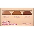 Rimmel Insta Flawless Insta Conceal and Contour Palette, Dark, 0.25 Ounce