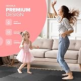 kidoola Foam Baby Play Mat 29x29cm 9pc Interlocking EVA 7mm Thick Black view 3