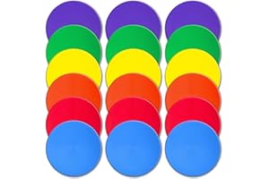 Vhxorrz Spot Markers 18 Pcs 9 Inch 10 Inch Non Slip Rubber Agility Markers for Football, Basketball Training Markers,School Activities, Exercise Drills