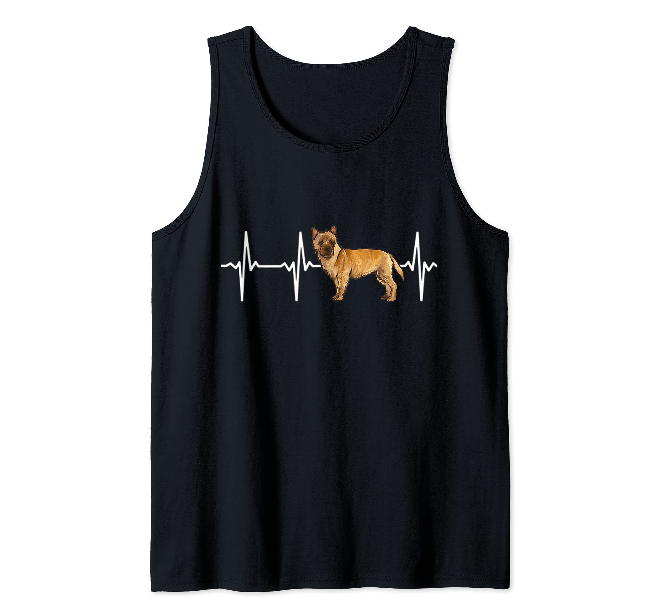 Cairn Terrier Heartbeat Love My Dog Tank Top