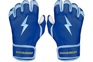 BRUCE BOLT Original Series Short Cuff Batting Gloves - Multiple Colors - Adult & Youth Sizes