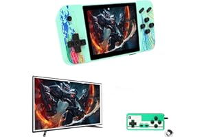 BINVIN Gameboy Handheld Game Console Retro Gaming Console Preloaded 800 Classical Games Portable Gaming Player with 3.5" LCD Screen,Mini Arcade Electronic Toy Gifts for Boys Girls (Green)