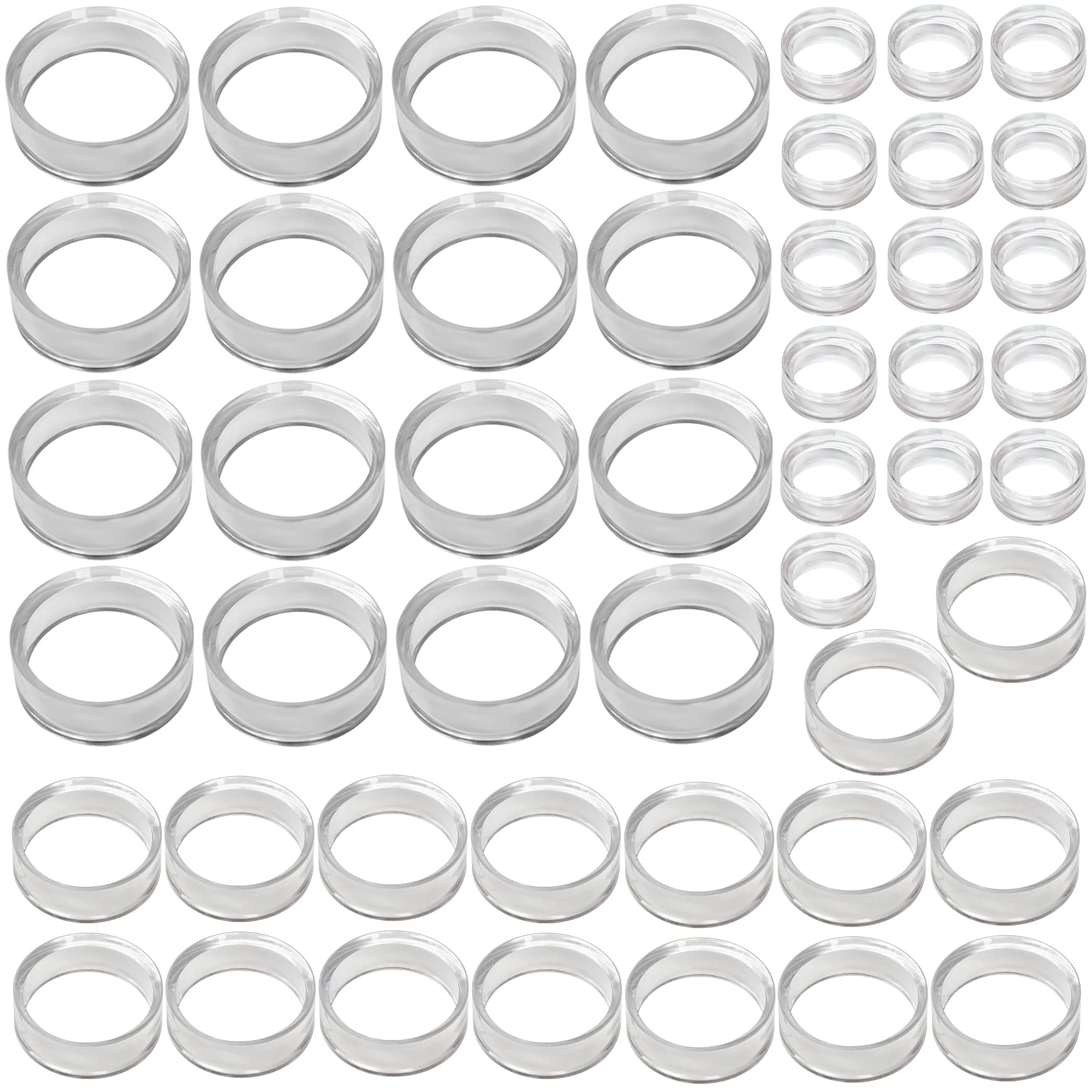 Photo 1 of (48 Pack) Baseball Display Stand,Spheres Holder, Clear Baseball Ring, Sphere Stand,Round Display Stand for Golf Ball, Baseball, Softball, Tennis Ball, Spheres, Marbles, 3 Sizes: Large, Medium, Small