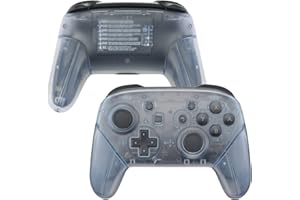 eXtremeRate Glacier Blue Faceplate Backplate Handles for Nintendo Switch Pro Controller, DIY Replacement Grip Housing Shell C