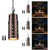 Varmtalys Outdoor Pendant Lights, 3000K/4000K/5000K Adjustable Color Temperature, 3CCT Low Voltage LED Hanging Lights, 12V Wi