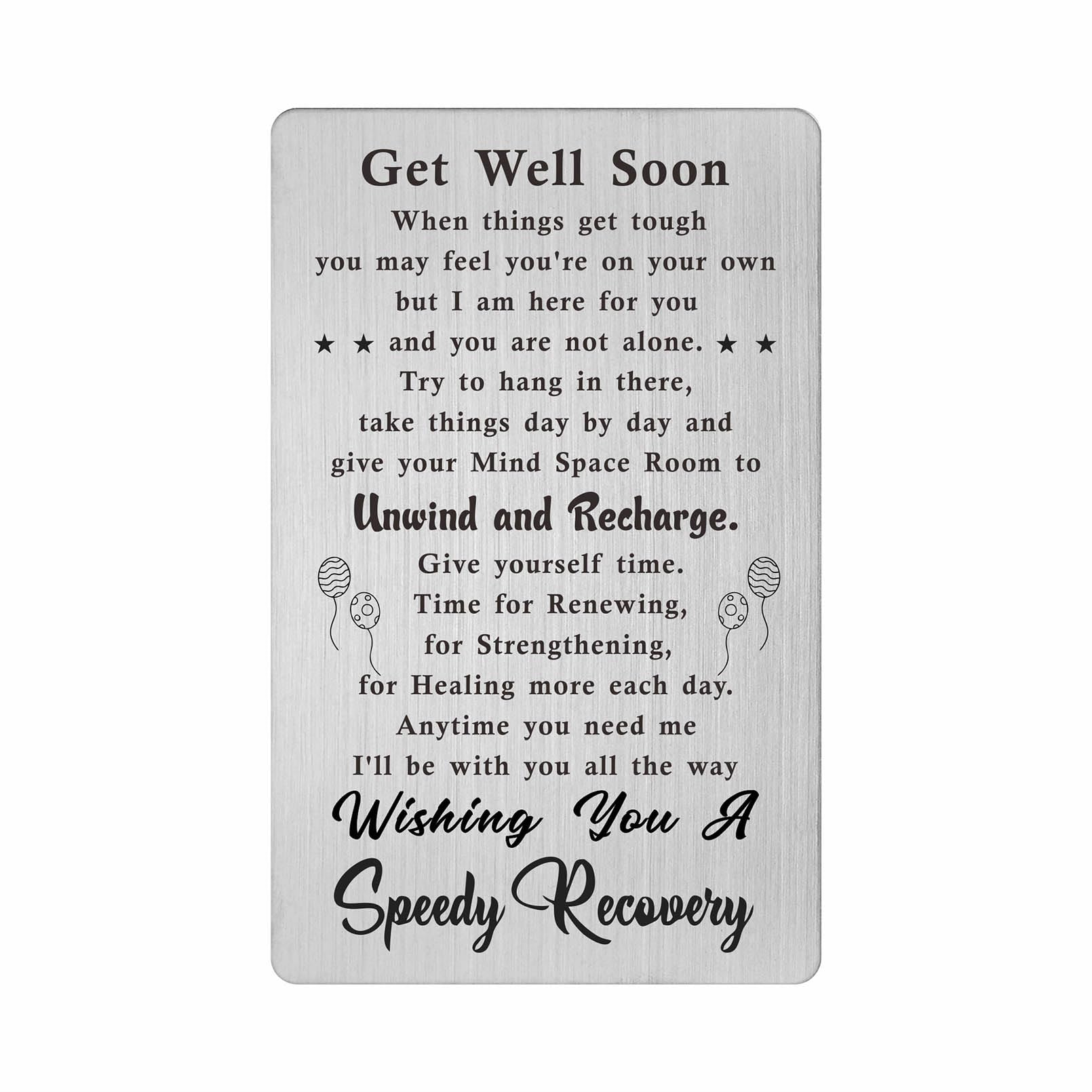 FALOGI Get Well Soon Cards for Women Men - Wishing You A Speedy Recovery - Get Well Gifts for Kids
