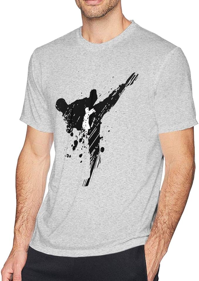 テコンドーメンズ半袖tシャツメンズスリムフィットtシャツ Tシャツ カットソー 通販 Amazon
