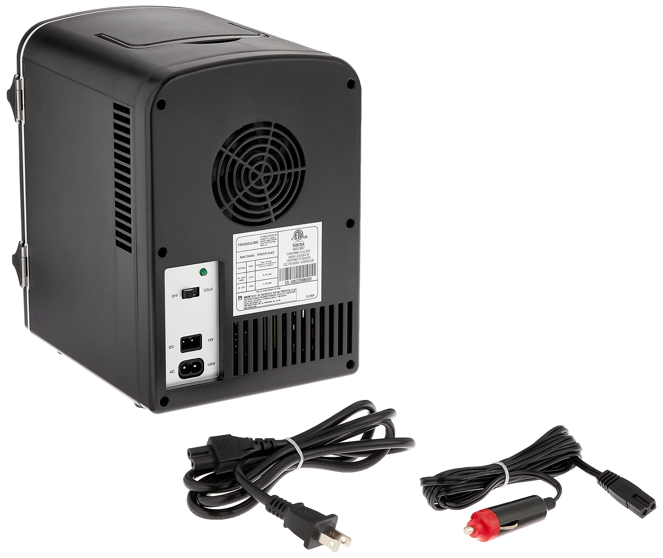 ARCTIC CHEF Mini Retro 6 Can Beverage Refrigerator-Black, RMIS129-BLACK, 0.15 Cubic feet