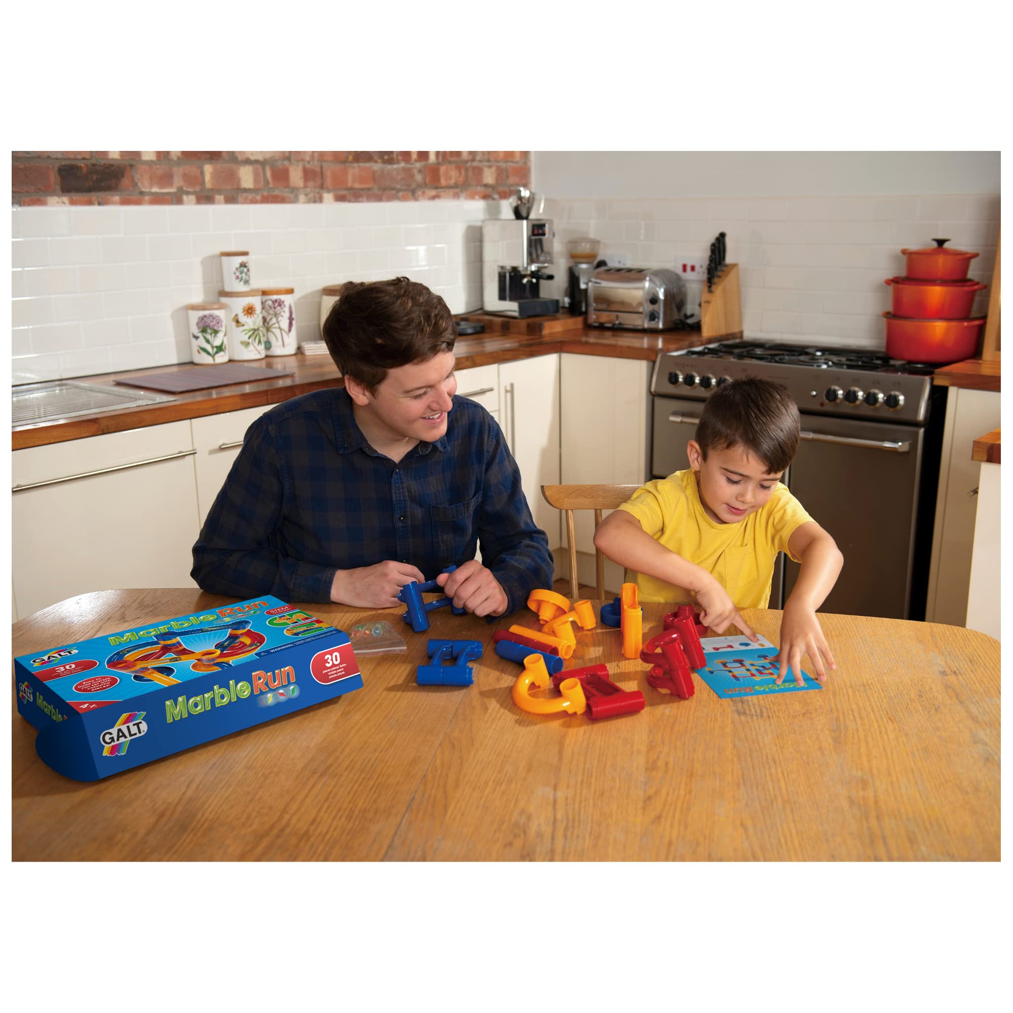Galt Toys, Marble Run, 30 Piece Construction Toy, Ages 4 Years Plus