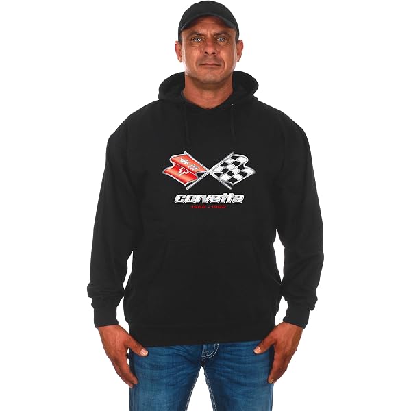 Chevrolet Corvette C3 Logo Hoodie - Officially Licensed Pullover, Men's Sizes S-2XL - View #6
