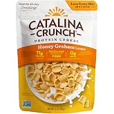 Catalina Crunch Protein Cereal, Honey Graham, 9 oz Bag (Pack of 1) | Sugar Free, 11g of Protein, Gluten Free, Excellent Source of Fiber, Breakfast Cereal, Packaging May Vary