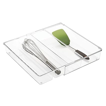 Interdesign Linus Deep Kitchen Drawer Organizer For Silverware