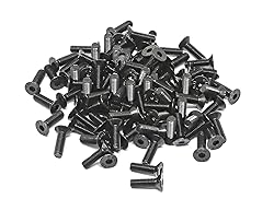 iexcell 100 Pcs M3 x 10mm Thread Pitch 0.5 mm Alloy