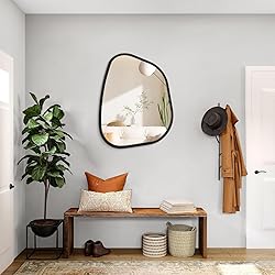 HLFMVWE Irregular Wall Mirror Asymmetrical White