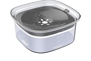 Decflow 2L Dog Water Bowl, Large Capacity Spill Proof Anti-Choking No Spill Bowl with Slow Feeder, Vehicle Carried Travel for Dogs, Cats & Pets.