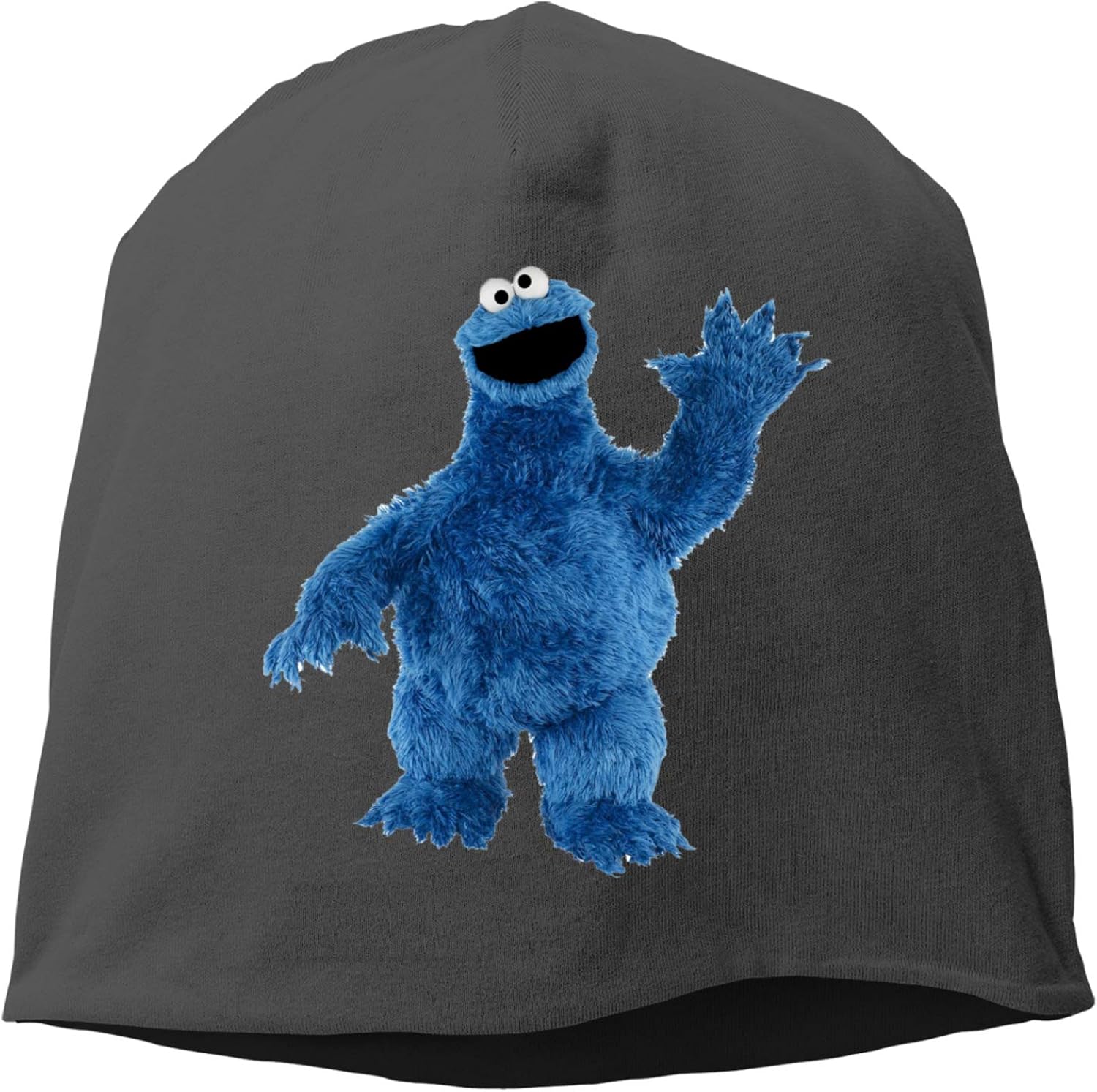 Sesame Street Cookie Monster Waving Adult Beanies Caps Warm Hedging Cap Skull Hats Black Amazon