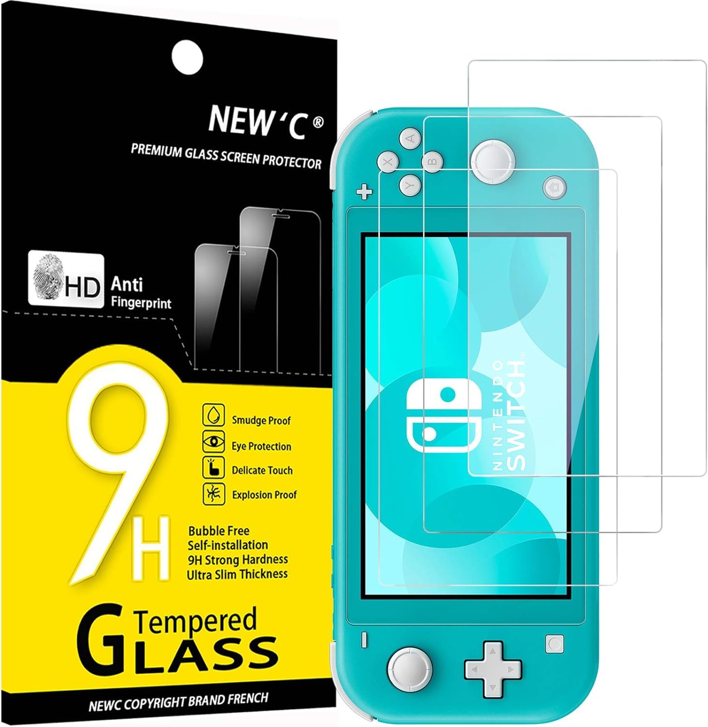 NEW'C 3 Pack Designed for Nintendo Switch lite