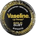 Vaseline Lip Therapy Gold Dust, Limited Edition – Balm, Lip Shimmer Gloss, Dry Lips Moisturizer, 0.6 Oz