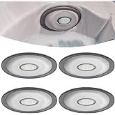 4 Pack 2472-824 Spa Oval Pillow Insert and Back Mount Fit for 2004&ndash;2018 Jacuzzi J-300 Series Hot Tubs &amp; Spas, 2455-263 Hot Tub Headrest Replacement Spa Pillows - Enhanced Support