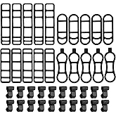 40 Pcs Bicycle Light Silicone Straps Bike Silicone Mount Band Rubber Straps Bike Light Mount Bike Flashlight Mount for Cell Phones Speaker Lights Holder Bicycle Handlebar Bicycle Light Sets(Multisize)