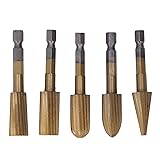 5Pcs Rotary File Cutting Burrs, Hex Shank Double