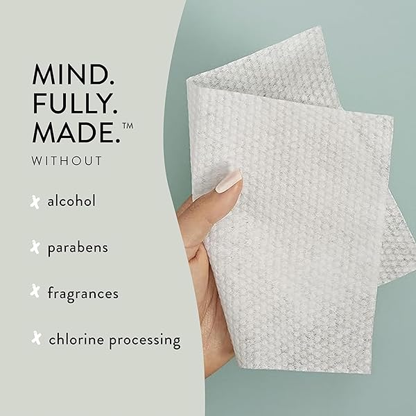 THE HONEST COMPANY 100% PURE ORGANIC COTTON DRY WIPES, HYPOALLERGENIC, MULTI-USE, BABY FACIAL CLOTHS, 192 COUNT