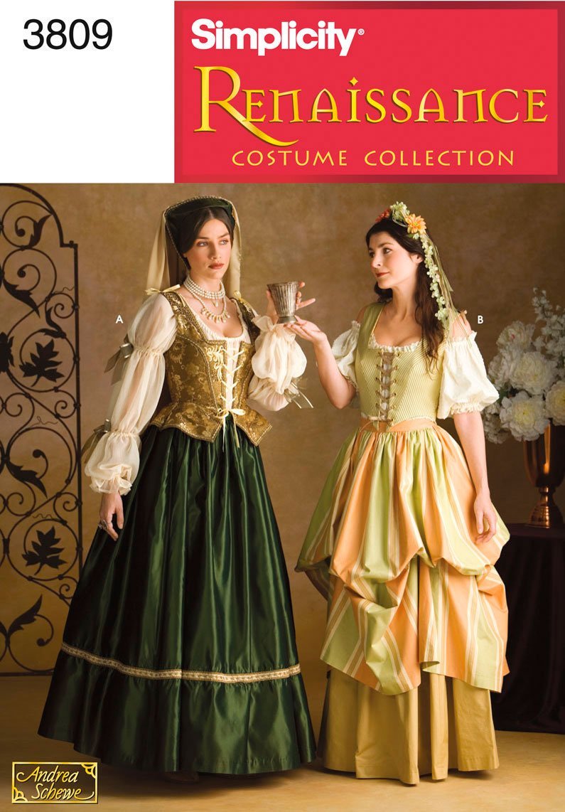 Simplicity 3809Women's Costumes, Paper, White, N (10,12,14)