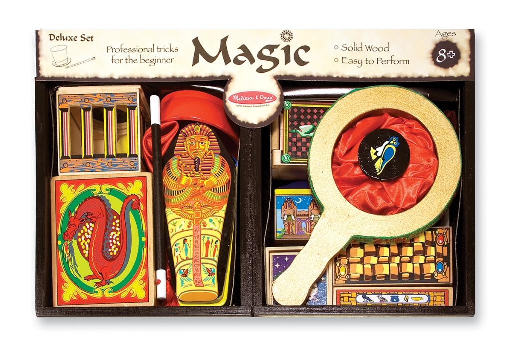 Melissa & Doug Deluxe SolidWood Magic Set With 10 Classic Tricks