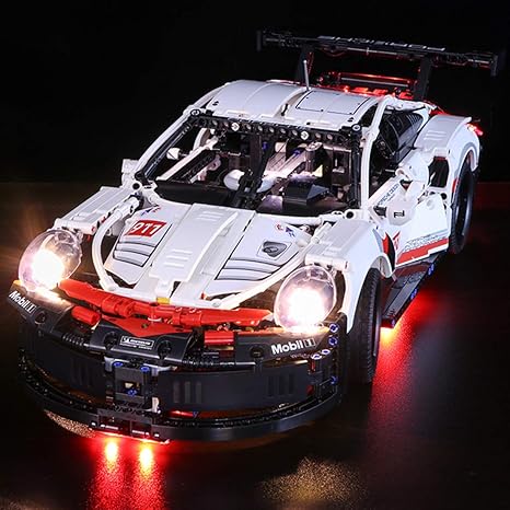 YVSoo LED Licht-Set für Baustein Spielzeug LED Beleuchtung Kit für Lego 42096 Technic Porsche 911 RSR - Modell Nicht Enthalte