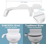 SAMODRA Classic 7.0 Ultra-Slim Left Side Bidet Attachment Dual Nozzle view 3