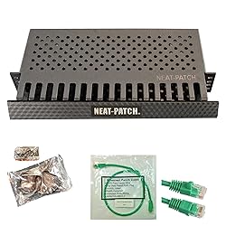 Neat Patch MINI 1U Low Profile Cable Management Kit
