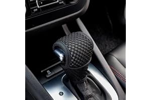 UZZH Car Gear Shift Knob Cover, Automotive Automatic/Manual Stick Gear Shifter Knobs Cover, Shifting Handle Protector, Vehicle Interior Decoration Accessories Universal for Car, SUV, Truck (Black)