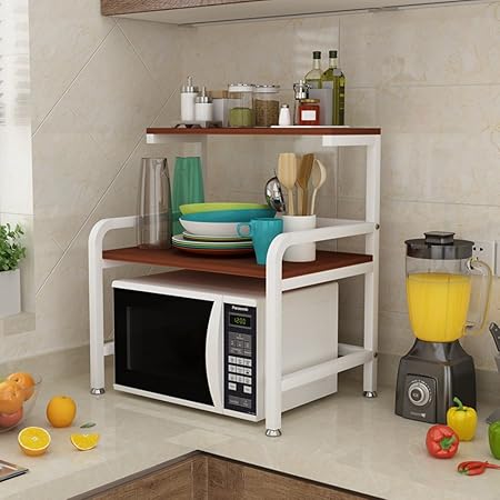 WENZHE Estantería Cocina Baldas Horno Microondas Vajilla ...