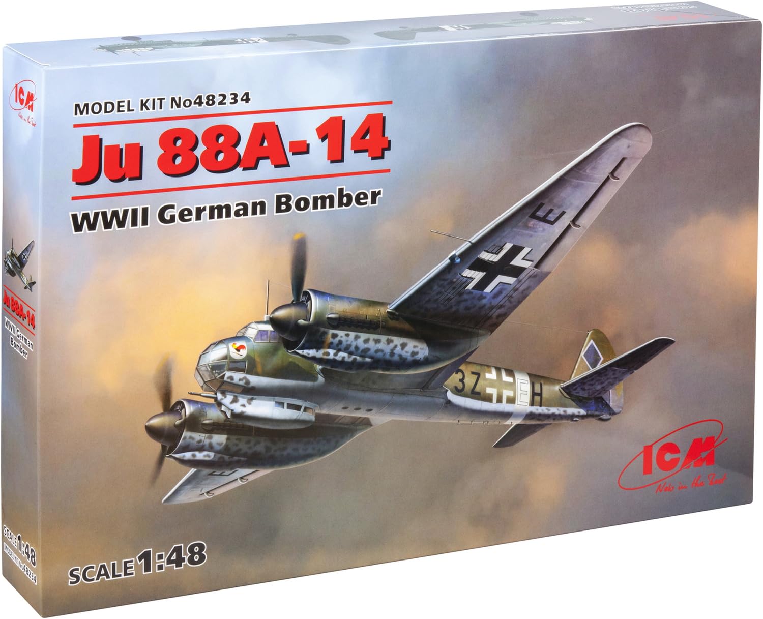 ICM 1:48 - Ju 88A-14, WWII German Bomber