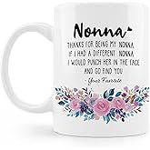 BESERH Nonna Coffee Mug,Funny Tea Mugs,Nonna Gifts, Birthday Christmas Gifts for Nonna,Funny Nonna Ceramic Coffee Mug 11Oz