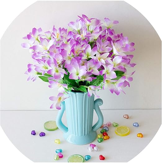 Amazon Com Fortune God Artificial Lily Flowers Wedding Decorative