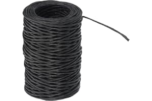 PATIKIL 164 Feet Floral Bind Wire Wrap Twine, 2mm Florist Wire Iron Wire Paper Covered Vine Wrapping Binding Wire for Flower 