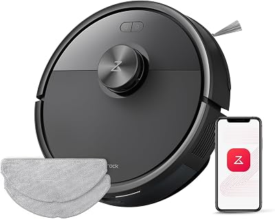 Q7 M5 Set Aspirateur Robot Laveur 10 000 Pa,Noir