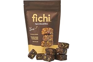 Fichi Fig and Nut Bites, a Wholesome and Delicious Gluten-Free Italian Fruit and Nut Snack (Two Pack, Fig and Almond)