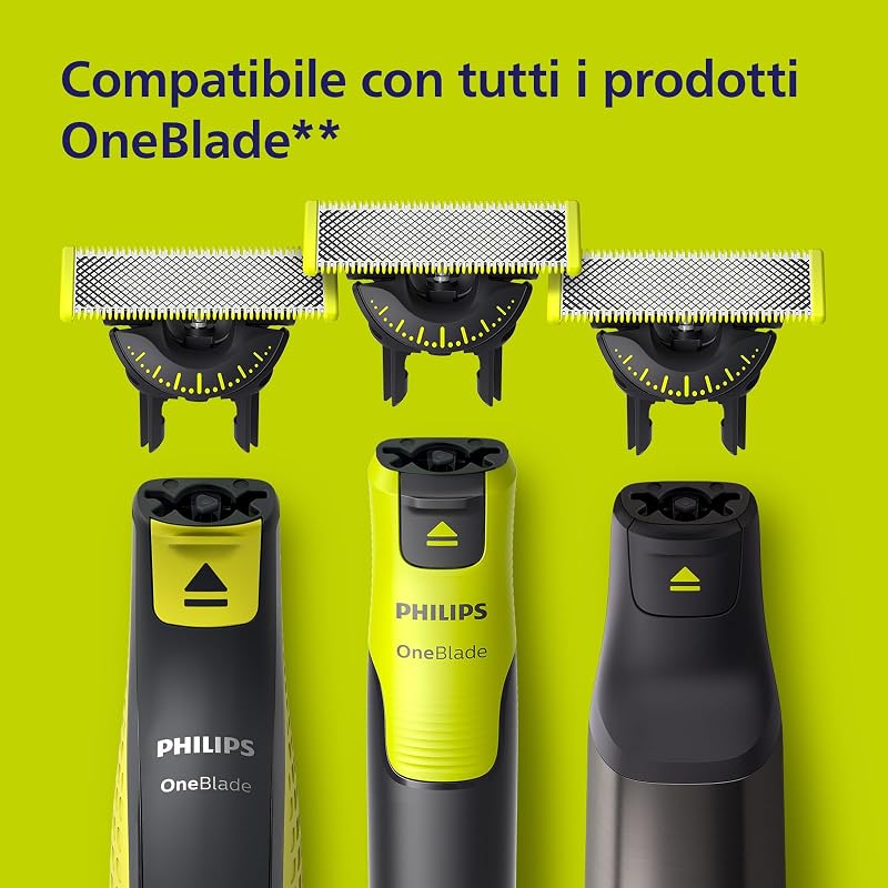OneBlade Original 360 lame, compatibili con tutti i modelli OneBlade e Pro, 5 pezzi (modello QP450/50)