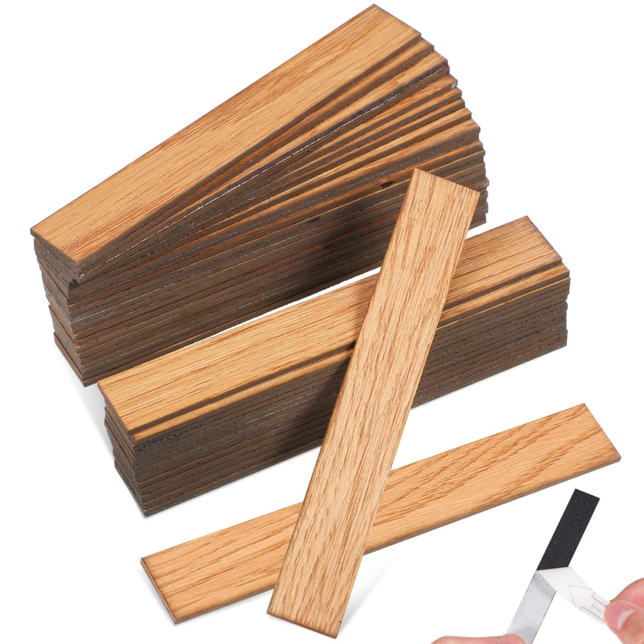 Didiseaon 40pcs Dollhouse Flooring Models 1:12 Scale Floor Boards Mini House Rectangular Tiles Mini Wooden Floor Boards for Dollhouse Decorations Accessories