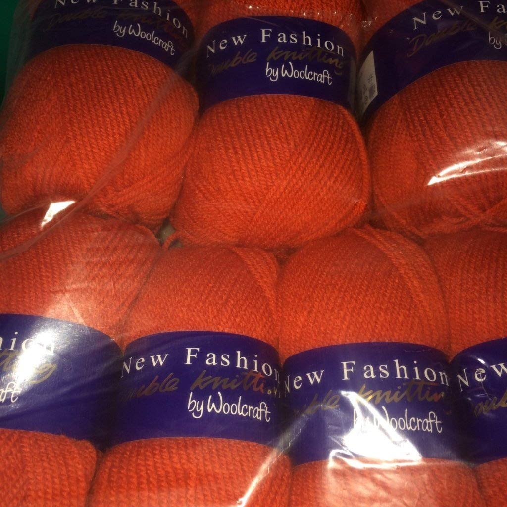 5 x 100g Woolcraft Dk Double Knitting Wool, Yarn (5 x 100g Blaze 180)