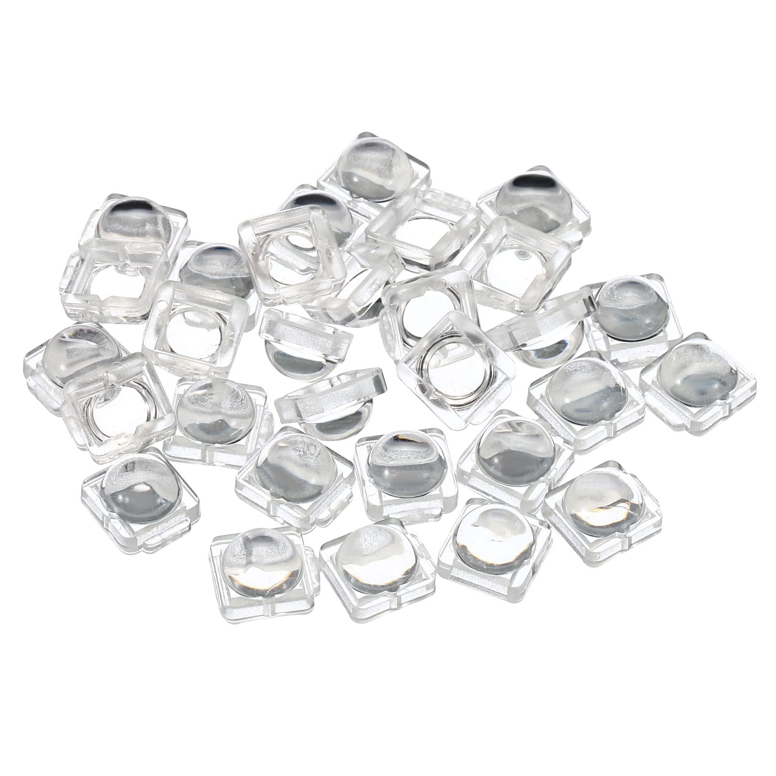 PATIKIL LED Convex Lens, 30 Pack 60 Degree Beam Angle Acrylic LED Optical Convex Condenser Lens for 5050 LED Strip Lamp Beads