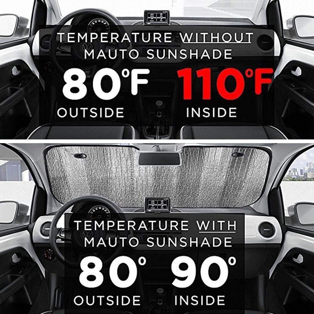 Kaimu Foldable Front Rear Windshield Car Window Sun Visors Sunshade Cover Block Windshield Sunshades