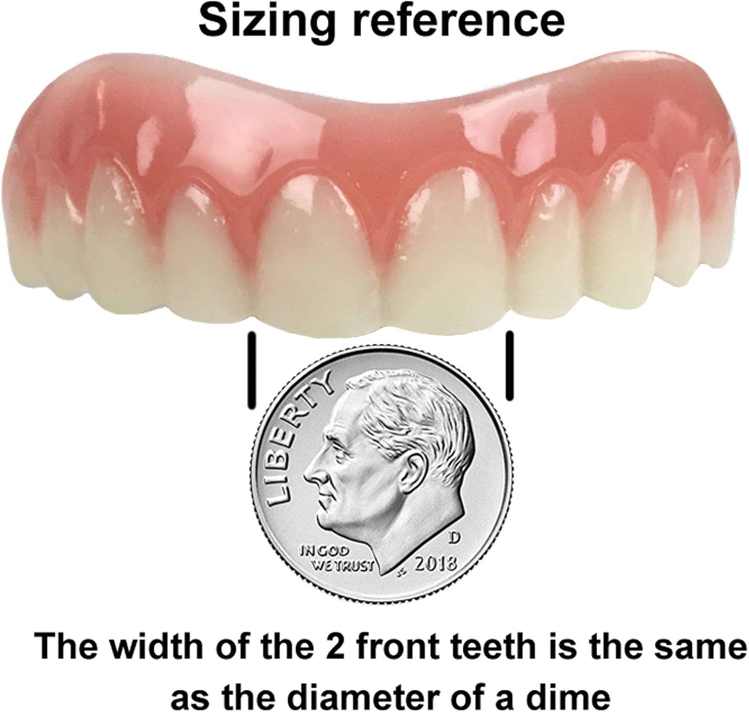 Instant Smile Comfort Fit Flex - Natural Shade - Upper Veneer Cosmetic Teeth: Toys & Games