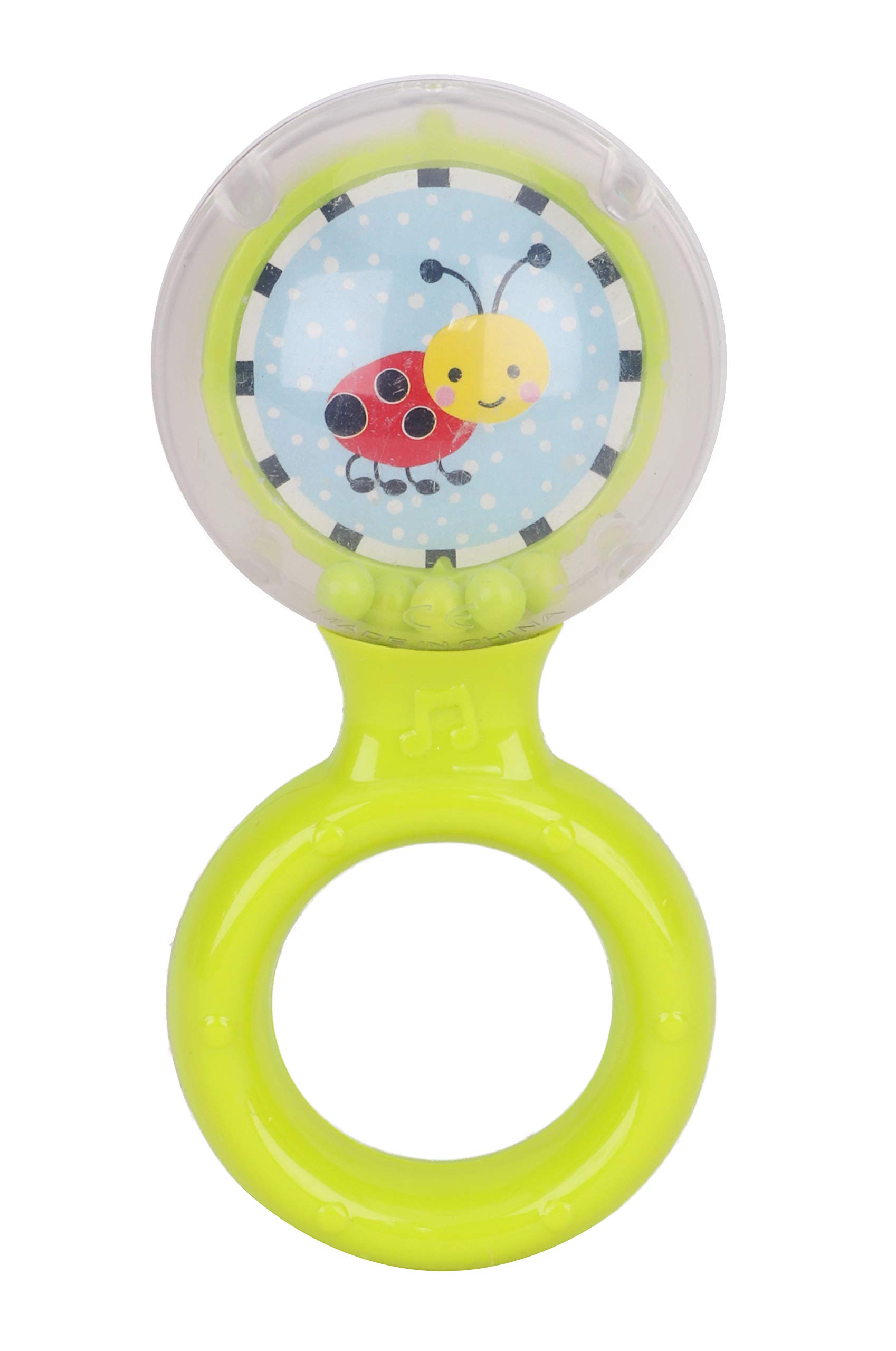 Toyland® Baby & Toddler Teething Rattles - Assorted Designs - 3m+ (Ladybird/BEE)