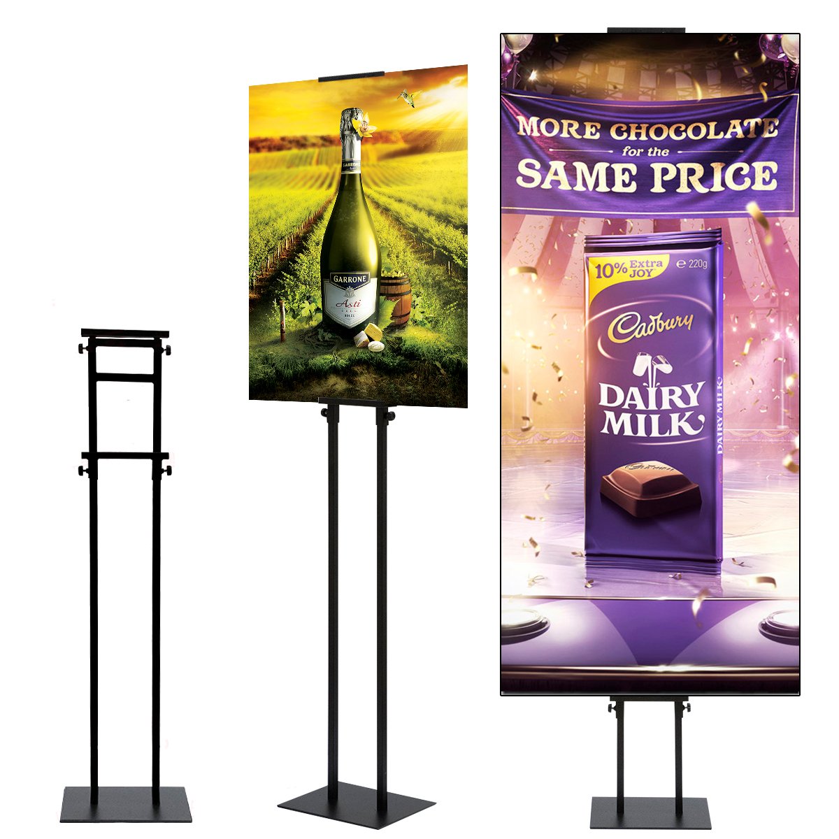 Huazi Poster Stand Banner For Board Sign Height Adjustable Up To