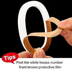 5 Inch Adhesive Numbers, White house Numbers for