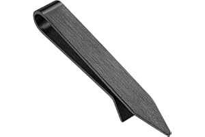 HAWSON Gold, Silver, Black, Rose Gold Tie Clips for Men, Skinny Bars Pins Tacks Set 2.2 Inch for Necktie Suit Accessories