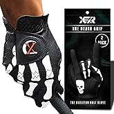 XEIRPRO Death Grip Skeleton Golf Gloves Men (2 Pack) | Engineered for Dominant Grip with All-Weather Performance Synthetic Leather | Skull & Skeleton Design Cool Golf Gloves